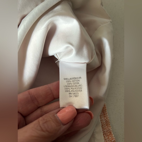 Banana Republic Salmon Tweed Lined Pencil Skirt. Size 0. - Picture 6 of 9